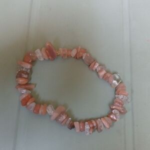 Pink Stone Beaded Bracelet
